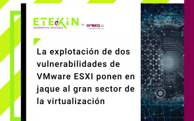 La explotación de dos vulnerabilidades de VMware ESXI ponen en jaque al gran sector de la virtualización