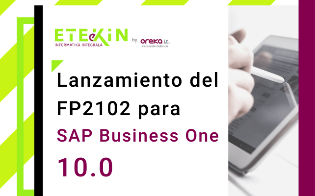 Lanzamiento del FP2102 para SAP Business One 10.0