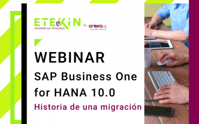 Webinar – SAP Business One for HANA 10.0. Historia de una migración.