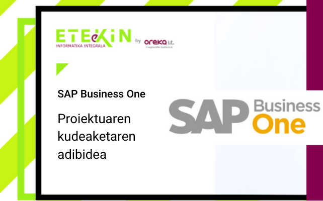 SAP Business One – Proiektuaren kudeaketaren adibidea