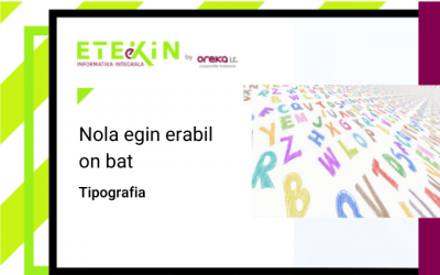 Tipografia: nola egin erabilera egokia