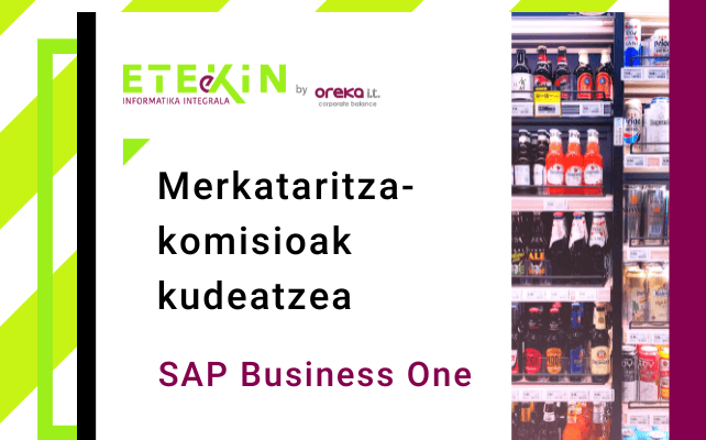 Merkataritza-komisioak kudeatzea SAP Business One-n